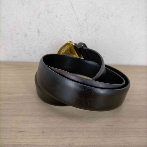 ディースクエアード DSQUARED2 MADE IN ITALY 金バックルレザーベルト メンズ JPN:S