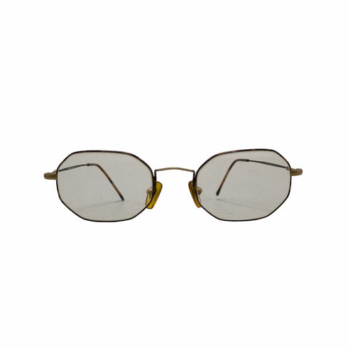 ジョルジオアルマーニ Giorgio Armani イタリア製 多角形 メガネ 眼鏡 レディース 47□20 140