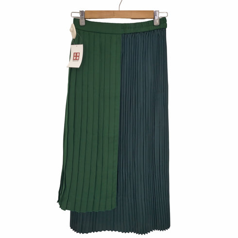 ズッカ ZUCCa プリーツ切替 アシンメトリースカート レディース JPN:M
