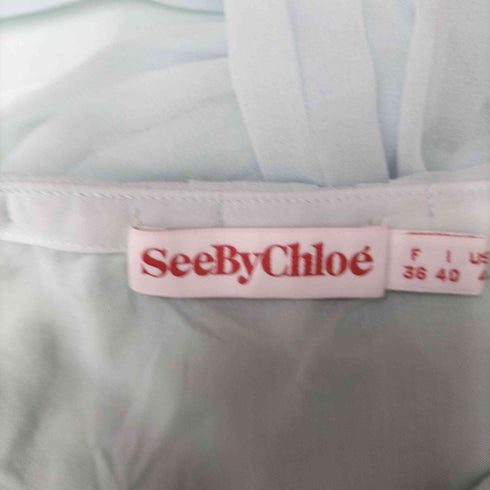 シーバイクロエ SEE BY CHLOE SINV ティアード デザイン シースルー スカート レディース FR:36