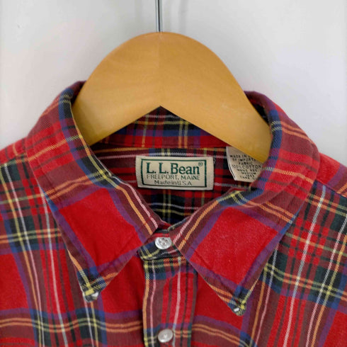 エルエルビーン L.L.Bean USA製 長袖フランネルシャツ メンズ