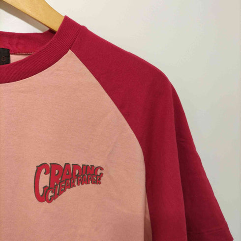 タケオキクチ TAKEO KIKUCHI 90~2000s Y2K シングルステッチ 両面プリント ラグランスリーブTシャツ メンズ JPN:L