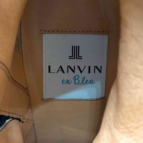 ランバンオンブルー LANVIN en Bleu スウェード ショート ブーツ レディース JPN:23