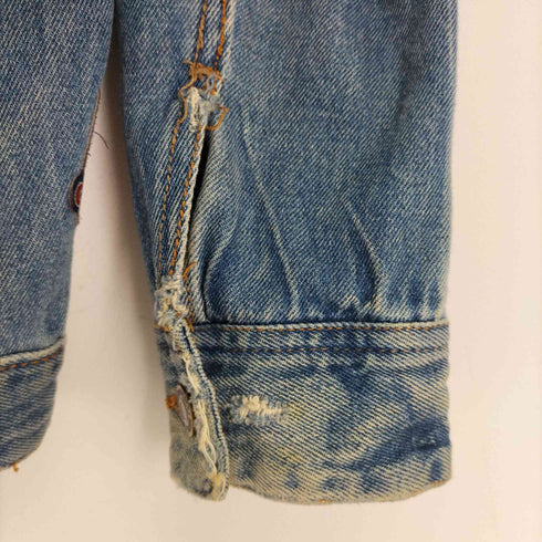 ベルシュカ BERSHKA ダメージ加工 デニムジャケット キャラクタープリント レディース JPN:S
