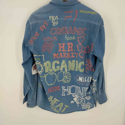 ハリウッドランチマーケット HOLLYWOOD RANCH MARKET 刺繍デザイン総柄長袖シャツ メンズ 2