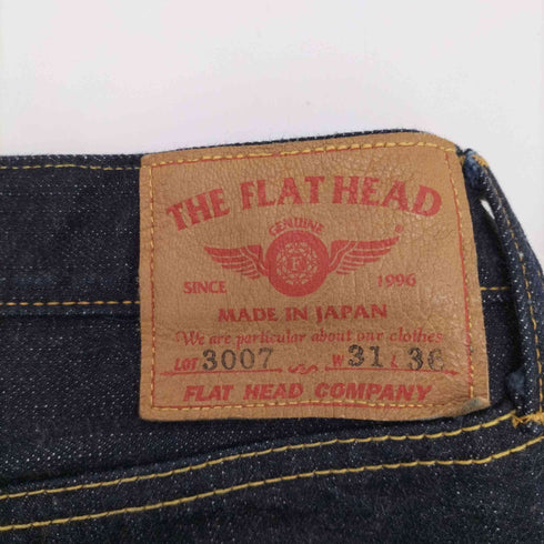 ザファットヘッド the flat head 3007 インディゴ 赤耳 インディゴブルー ブーツカットデニムパンツ メンズ 31