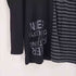 ニーア クロージング NieR CLOTHING ハーフ ストライプ フロント プリント ドッキング L/S Tシャツ メンズ FREE