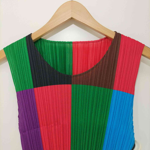 プリーツプリーズイッセイミヤケ PLEATS PLEASE ISSEY MIYAKE 2001AW マルチカラー プリーツカットソー レディース JPN:4
