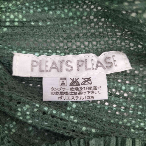 プリーツプリーズイッセイミヤケ PLEATS PLEASE ISSEY MIYAKE 2000SS 花柄 フラワープリント メッシュ ノースリーブ プリーツカットソー レディース 3