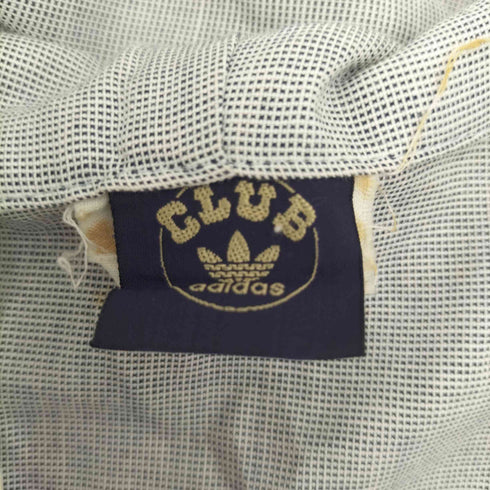 アディダス adidas デサント製 ポリコットン アノラックパーカー ハーフジップ メンズ M