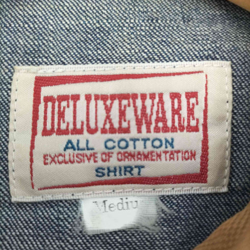 - Deluxeware 7640-40S デニムシャツ マチ付き メンズ M