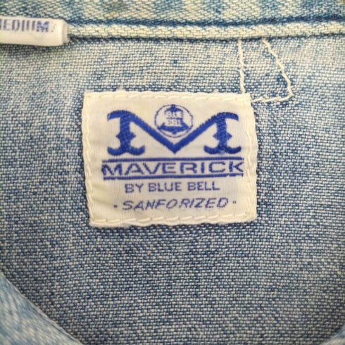 マーベリック MAVERICK デニム ウエスタンシャツ インディゴ メンズ 38
