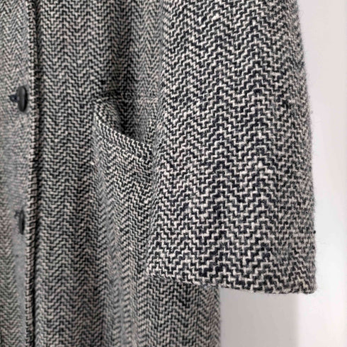 ペンドルトン PENDLETON 70S 黄タグ USA製 ウールツイードチェスターコート レディース