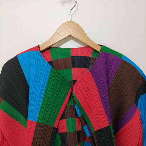 プリーツプリーズイッセイミヤケ PLEATS PLEASE ISSEY MIYAKE 2001AW マルチカラー プリーツロングスリーブ ボレロ レディース 3