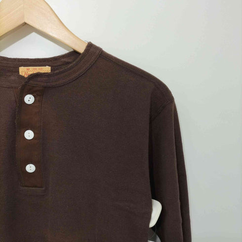 ヘルスニット Healthknit ヘンリーネックL/S TEE ロングスリーブTシャツ メンズ M
