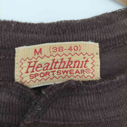 ヘルスニット Healthknit ヘンリーネックL/S TEE ロングスリーブTシャツ メンズ M
