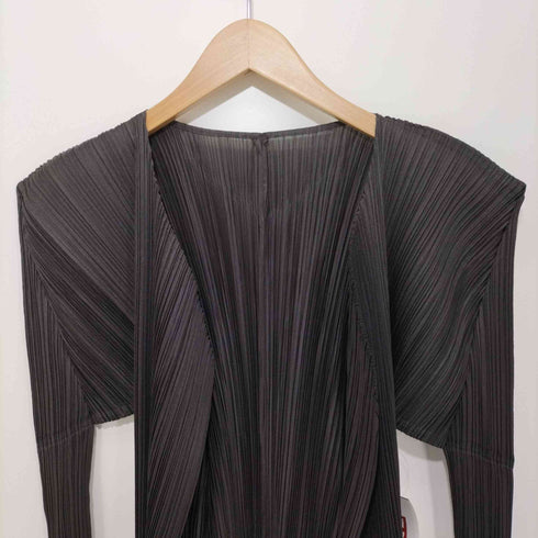 プリーツプリーズイッセイミヤケ PLEATS PLEASE ISSEY MIYAKE 2006AW プリーツロングカーディガン レディース JPN:3