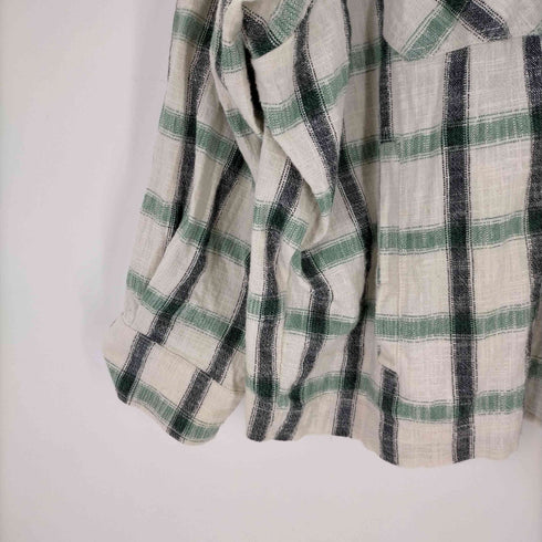 ザラ ZARA クロップシャツドジャケット レディース JPN:XL