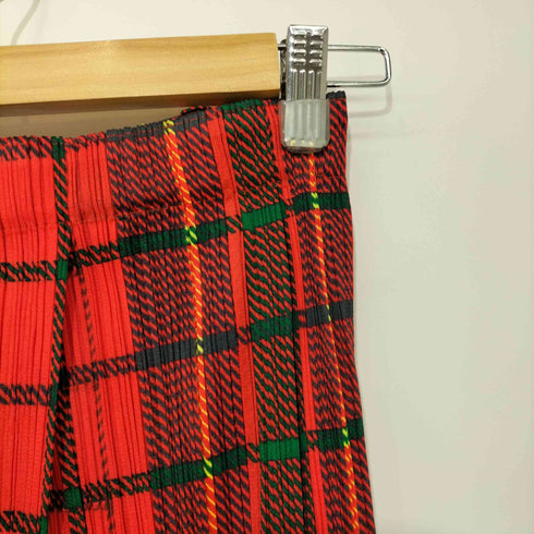 プリーツプリーズイッセイミヤケ PLEATS PLEASE ISSEY MIYAKE 2001AW タータンチェック プリーツスカート レディース JPN:3