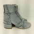 エムエムシックス メゾンマルジェラ MM6 Maison Margiela patchwork denim side zip chunky heel short boots レディース 35 2/1
