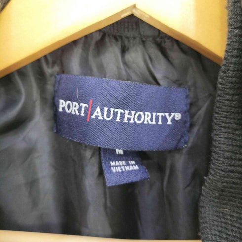 ポートオーソリティ Port Authority カレッジロゴ刺繍 ハイネック 中綿ジップアップベスト メンズ import:M