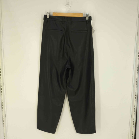 エマクローズ EMMA CLOTHES シンセティックレザー ワンタックセミワイドテーパードパンツ メンズ JPN:L