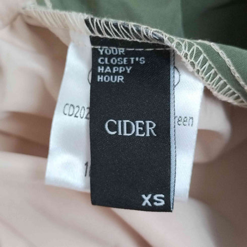 サイダー CIDER ウーブンパッチジョガーパンツ レディース XS