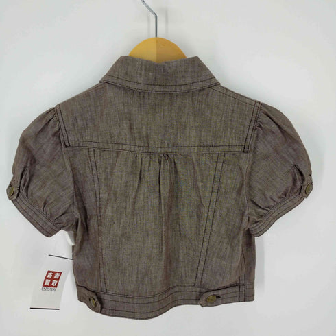 バーバリーブルーレーベル BURBERRY BLUE LABEL クロップド ショートシャツ レディース 36