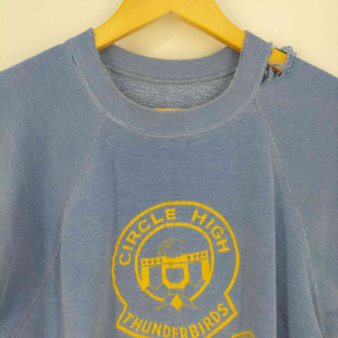 カットオフ ハイスクールプリント ラグランスリーブTシャツ レディース
