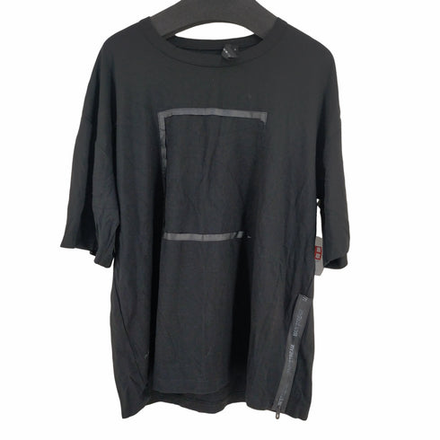 ジャックローズ JACKROSE ボックスプリント サイドジップ クールネックTシャツ メンズ JPN:4
