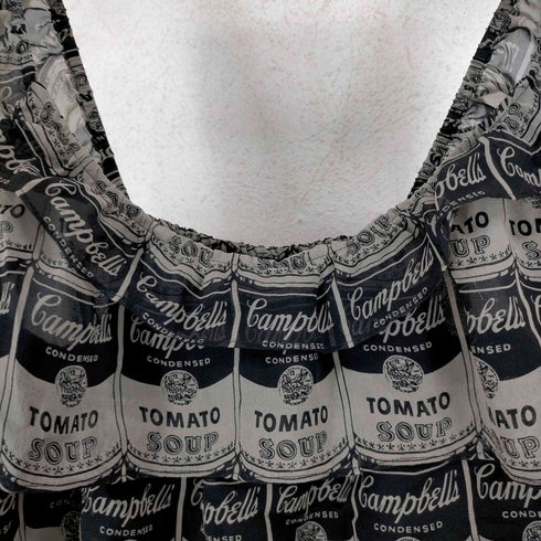 アンディウォー ホル バイ ヒステリックグラマー andy warhol by HYSTERIC GLAMOUR 総柄シルクフリルブラウス レディース FREE