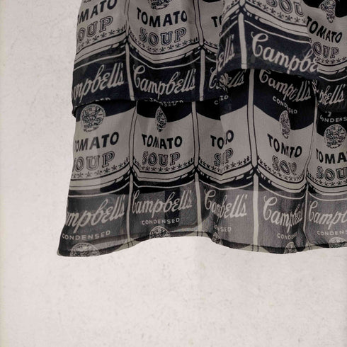 アンディウォー ホル バイ ヒステリックグラマー andy warhol by HYSTERIC GLAMOUR 総柄シルクフリルブラウス レディース FREE