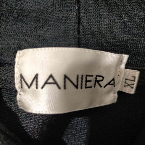 マニエラ MANIERA 雷モチーフ サイドジップパーカー メンズ JPN:XL