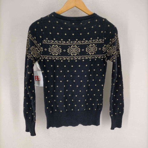 ヒステリックグラマー HYSTERIC GLAMOUR 総柄 アンゴラ混ニット レディース FREE