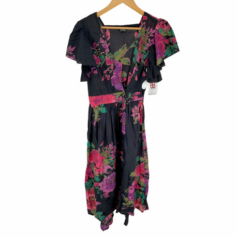 ヴェルニカ Velnica 花柄 レーヨン混カシュクールワンピース レディース ONE SIZE