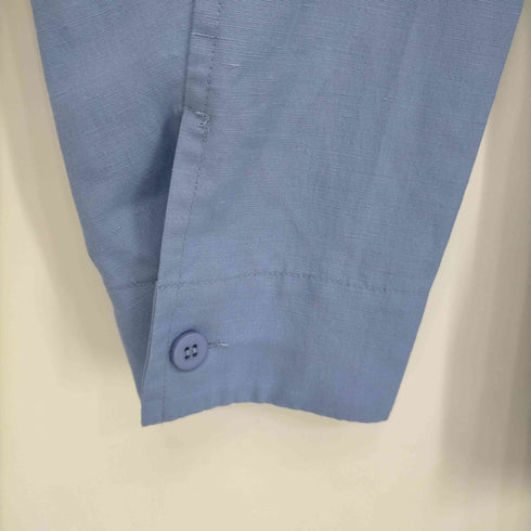 イッセイミヤケ im ISSEY MIYAKE 22SS リネン混 比翼ノーカラー L/S シャツ メンズ JPN:2
