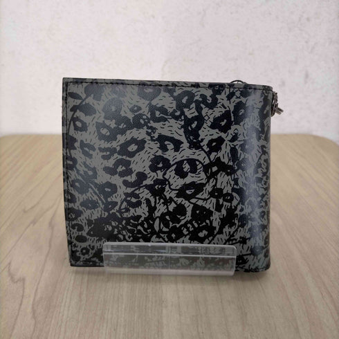 ロエン Roen ヒョウ柄 二つ折り財布 メンズ