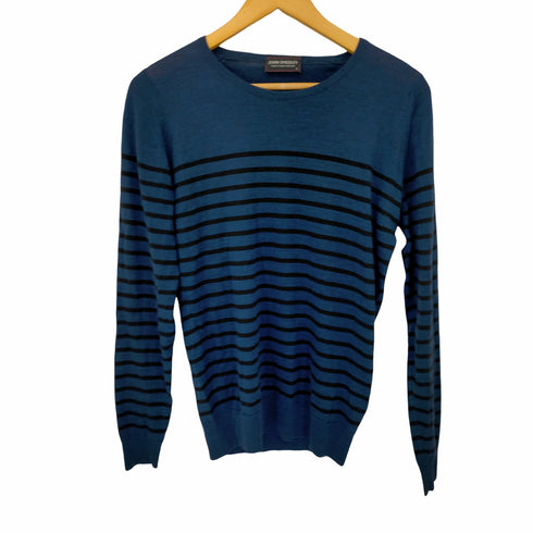 ジョンスメドレー JOHN SMEDLEY メリノウール ボーダーニット L/S レディース JPN:S