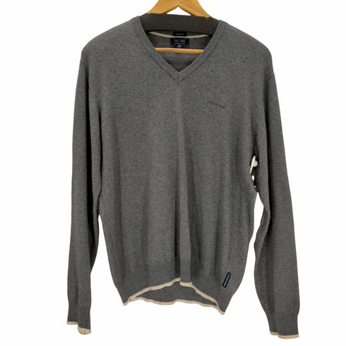 アルマーニジーンズ ARMANI JEANS Vネックニット エルボーパッチ メンズ JPN:M