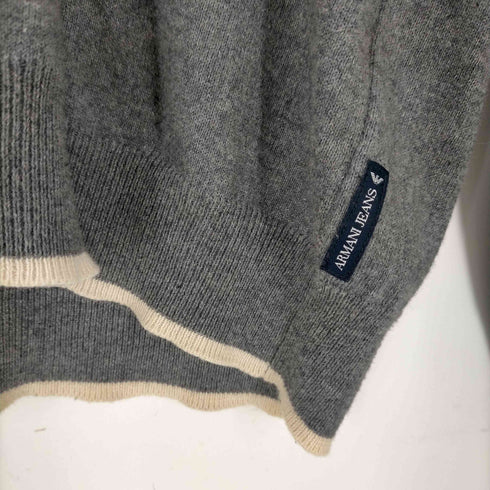アルマーニジーンズ ARMANI JEANS Vネックニット エルボーパッチ メンズ JPN:M