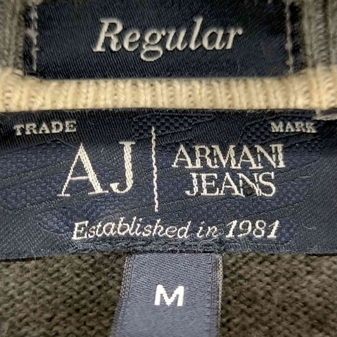 アルマーニジーンズ ARMANI JEANS Vネックニット エルボーパッチ メンズ JPN:M