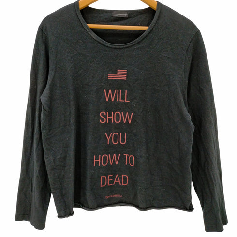 ラッドミュージシャン LAD MUSICIAN L/S クロップドメッセージクルーネックカットソー メンズ JPN:44