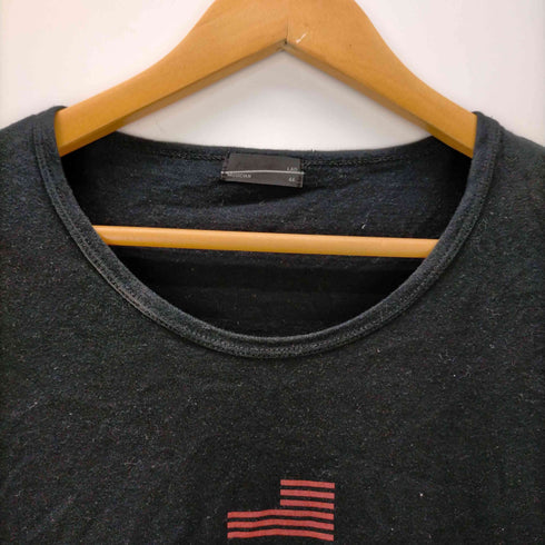 ラッドミュージシャン LAD MUSICIAN L/S クロップドメッセージクルーネックカットソー メンズ JPN:44