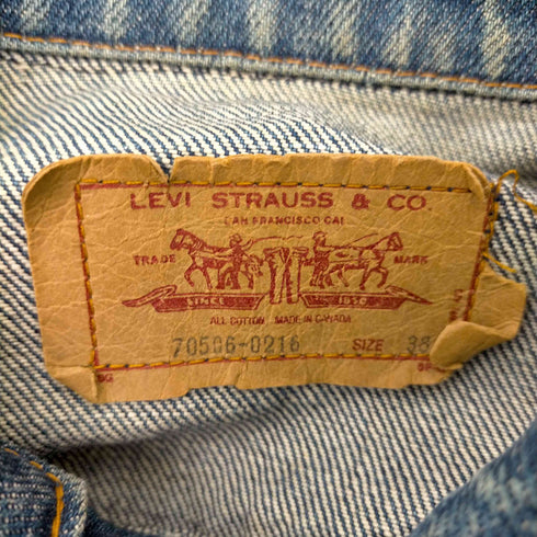 リーバイス Levis カナダ製 70506-0216 デニムトラッカージャケット メンズ US:38