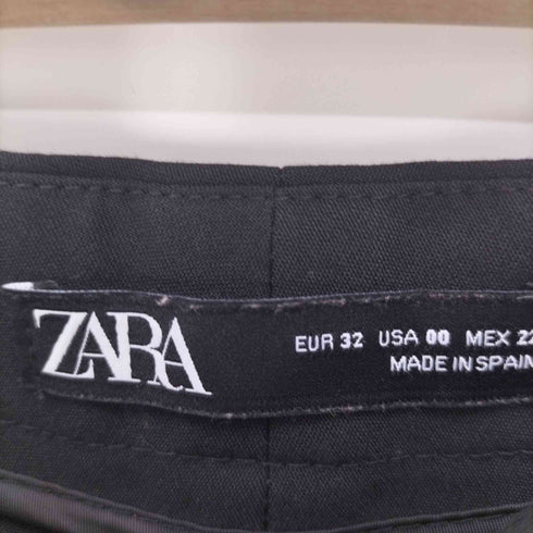 ザラ ZARA スリット テーパードスラックス レディース EUR32