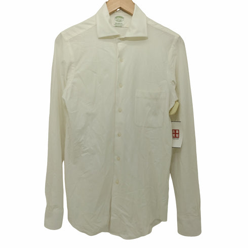 ブルックスブラザーズ BROOKS BROTHERS 日本製 MILANO FIT 46 GG KNIUT SHIRTS ワイドカラードレスシャツ メンズ 14 1/2-32