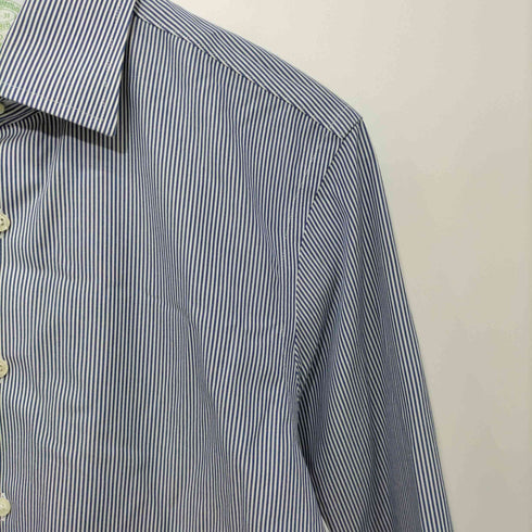 ブルックスブラザーズ BROOKS BROTHERS MILANO FIT SUPIMA COTTON ワイドカラーストライプドレスシャツ メンズ 14 1/2-31