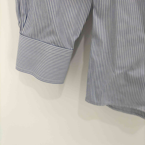 ブルックスブラザーズ BROOKS BROTHERS MILANO FIT SUPIMA COTTON ワイドカラーストライプドレスシャツ メンズ 14 1/2-31
