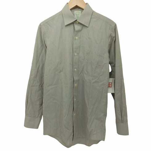 ブルックスブラザーズ BROOKS BROTHERS MILANO FIT SUPIMA COTTON ワイドカラーストライプドレスシャツ メンズ 14 1/2-31
