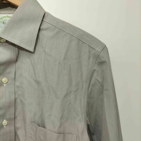 ブルックスブラザーズ BROOKS BROTHERS MILANO FIT SUPIMA COTTON ワイドカラーストライプドレスシャツ メンズ 14 1/2-31